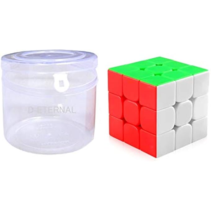 3X3X3 HIGH SPEED STICKERLESS MAGIC SPEEDY BRAINSTORMING PUZZLE CUBE GAME TOY WITH ADJUSTABLE TIGHTNESS. - Image 1